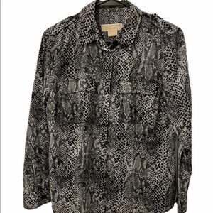Michael Kors Black/White Animal Print Size PM
